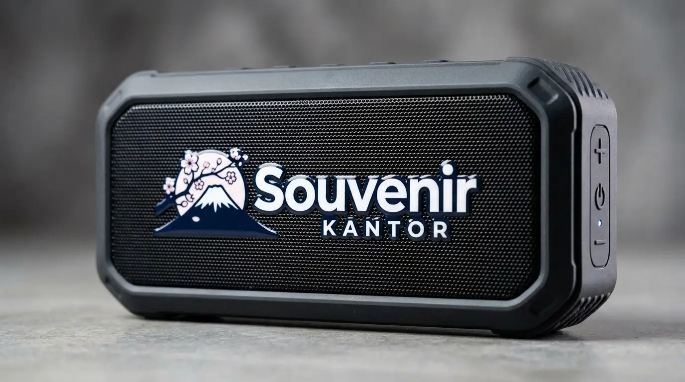 Speaker Bluetooth Custom Cetak UV Logo Perusahaan